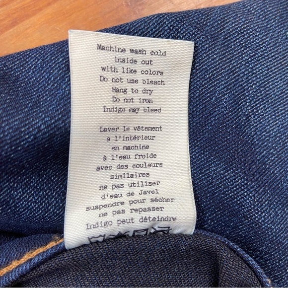 Rag & bone jeans skinny dark blue Bedford lightweight denim stretchy like new 27 - Picture 6 of 12